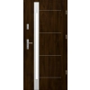 Drzwi S60 T53 INOX Ciemny Orzech 72 mm